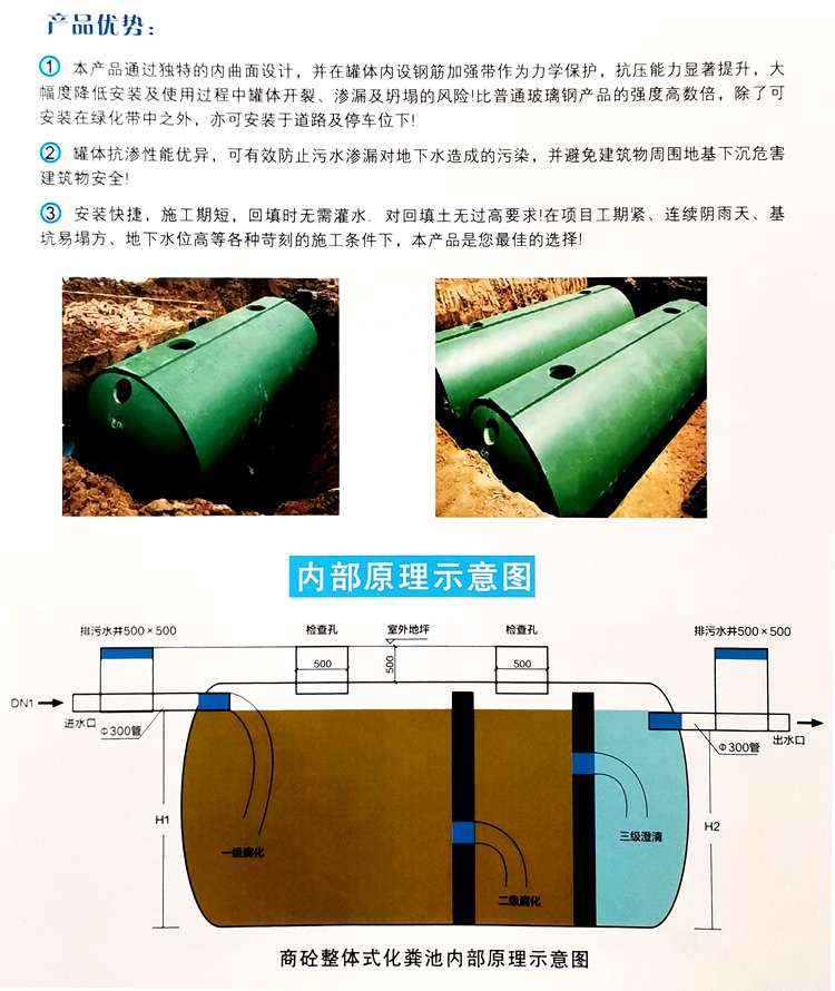 富源玻璃钢化粪池